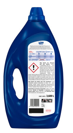 Detergente l&iacute;quido con limpieza profunda Wipp Express 40+40 lavados