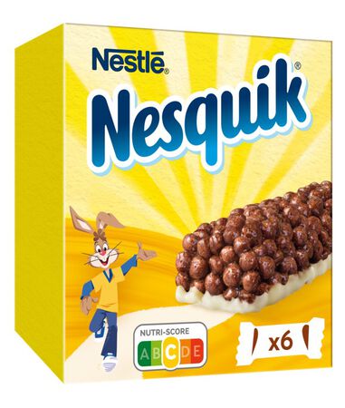 Barritas de cereales Nesquik nestlé 6u con chocolate