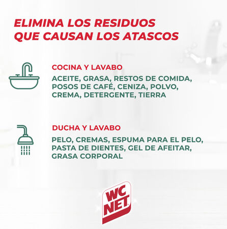 Desatascador líquido WC Net 500+500ml turbo