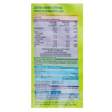 Judías verdes Alipende 1kg planas