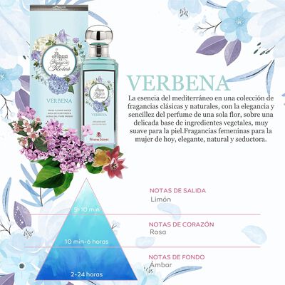 Agua fresca de flores &Aacute;lvarez G&oacute;mez 150ml verbena