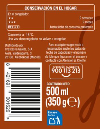 Helado Alipende 500 ml Caramelo salado