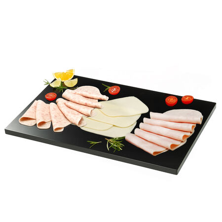 Lote: 250 gr Jamón Cocido+250gr Pechuga de pavo+250 gr Queso tierno+ REGALO TUPPER ARGAL