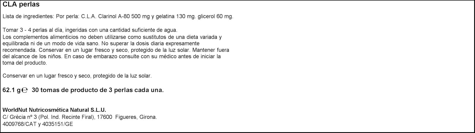 Cla clarinol Corpore Diet 90 cápsulas