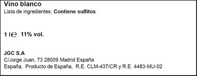 Vino blanco de mesa Don Sim&oacute;n 1l