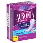 Compresa Ausonia Discreet 10 unidades maxi extra seguridad