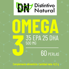Complemento alimenticio Omega 3 Distintivo Natural 30 cápsulas