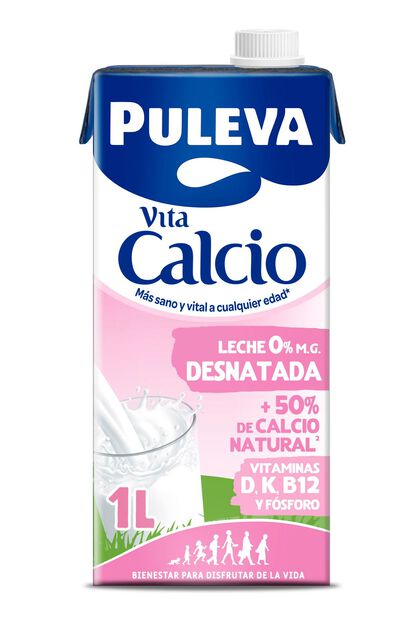 Leche Puleva calcio 1l desnatada