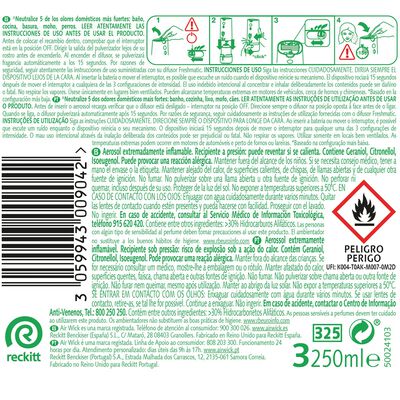 Ambientador Airwick fresh 250 ml recambio white bouquet