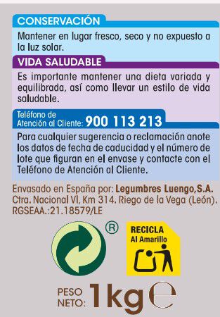 Lenteja Alipende 1kg pardina