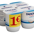 Yogur natural Danone pack 4