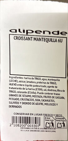Croissant de mantequilla 6 uds