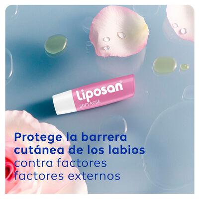 Protector labial Liposan soft rosé 24h hidratación intensa