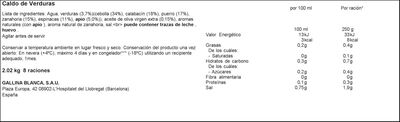 Caldo casero Gallina Blanca 1l pack-2 verdura