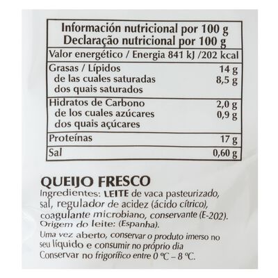 Queso mozzarella fresca La Fuente pieza 125g