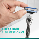 Hojas de afeitar Gillette 4 unidades recambio mach 3