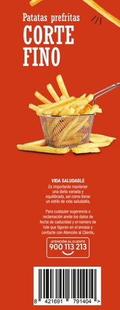 Patatas fritas Alipende 1kg corte fino