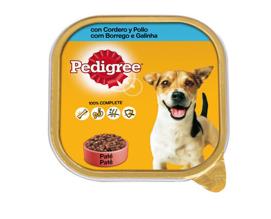 Comida húmeda perro Pedigree cordero y pollo 300g