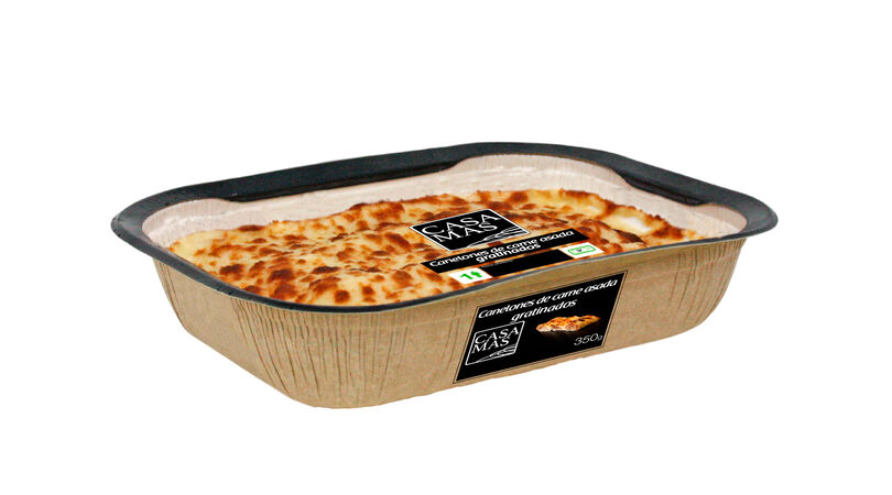 Canelones de carne asada gratinados Casa Mas 350g