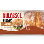 Pan burguer r&uacute;stico Dulcesol 300g 4 uds