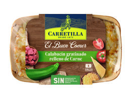 Calabacín gratinado de carne El Buen Comer Carretilla 350g