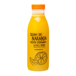 Zumo de naranja exprimido natural botella 0,5l