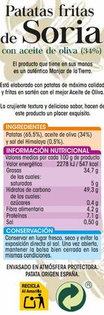 Patatas fritas de Soria Alipende 120g