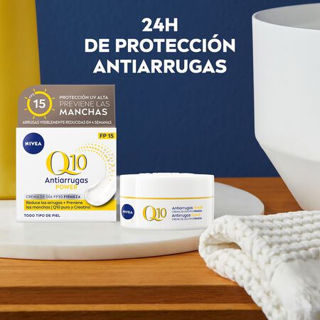 Crema facial de día Nivea Q10 50ml power SPF 15 antiarrugas