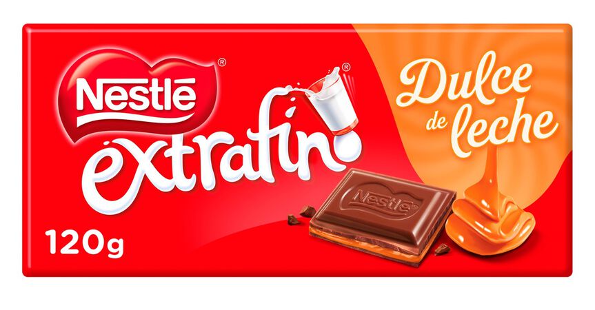 Chocolate con leche, dulce de leche Nestlé 120g