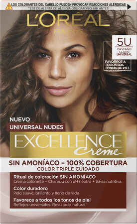 Tinte de cabello L'Oréal Excellence Creme nº5u castaño claro universal