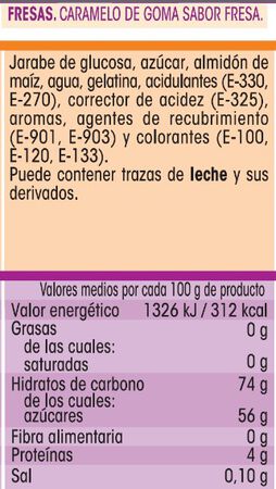 Golosinas Alipende 200g fresas