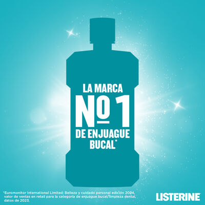 Ejuague bucal sin alcohol Listerine 250 ml mentol