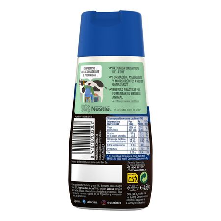 Leche condensada La Lechera 450g sirve fácil