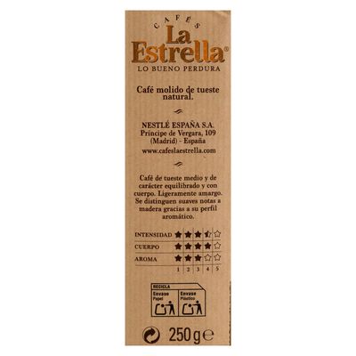 Café molido natural La Estrella 250g