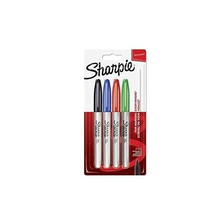 Rotulador permanente Sharpie 4 unidades color