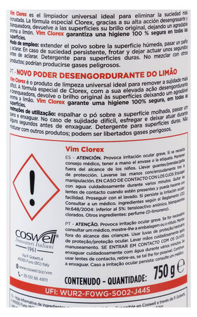 Limpiador polvo Vim 750g Clorex