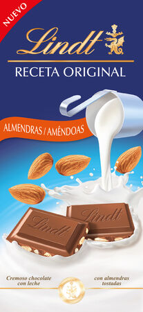 Chocolate con leche y almendras Lindt 125g