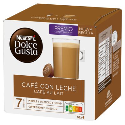 Café nescafé Dolce Gusto 16 cápsulas con leche