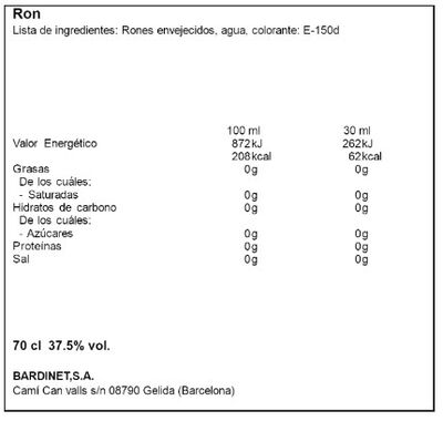Ron a&ntilde;ejo Cacique 70cl a&ntilde;ejo