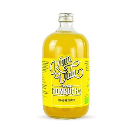 Kombucha Komvida 750ml jengibre y limón