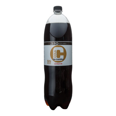 Refresco cola Alipende botella 2l zero sin cafe&iacute;na