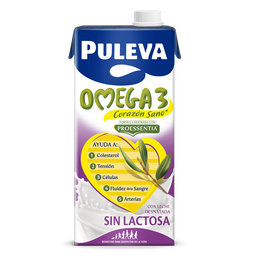 Bebida láctea sin lactosa Puleva 1l omega3