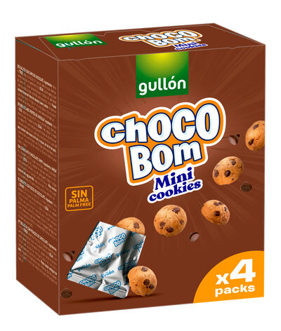 Galletas ChocoBom Mini cookies Gull&oacute;n 160g