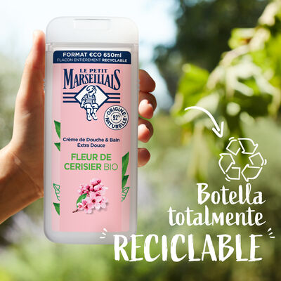 Gel de ba&ntilde;o Le Petit Marseillais 650 ml Flor de cerezo