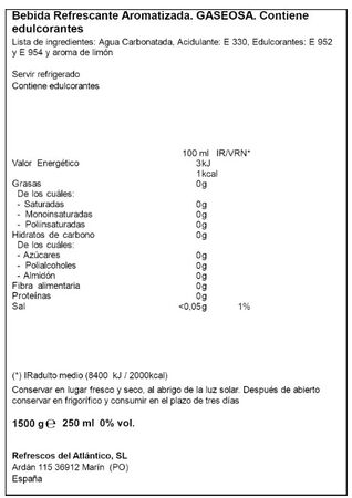 Gaseosa revoltosa 1,5l