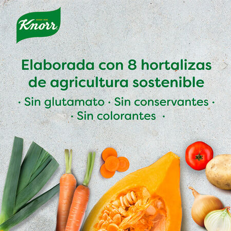 Crema con calabaza zanahoria y guisantes Knorr 500ml