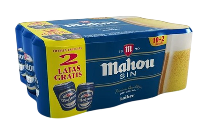Cerveza sin alcohol Mahou pack 12 latas 33cl