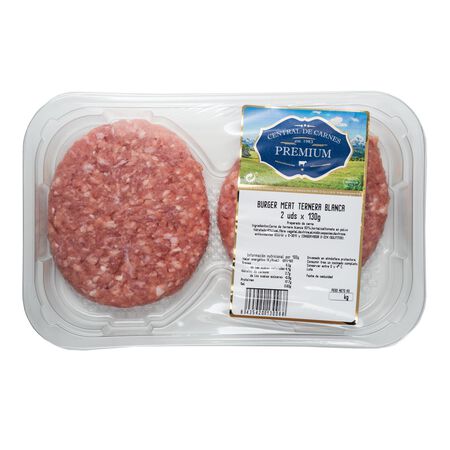 Hamburguesa de ternera blanca pack 2 de 130g