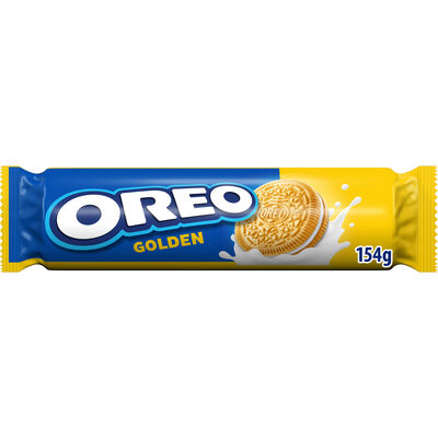 Galleta rellena con crema de vainilla Oreo golden 154g