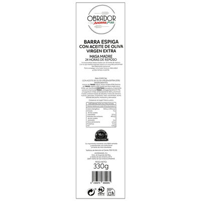 Barra Espiga Aceite Oliva Virgen 330g